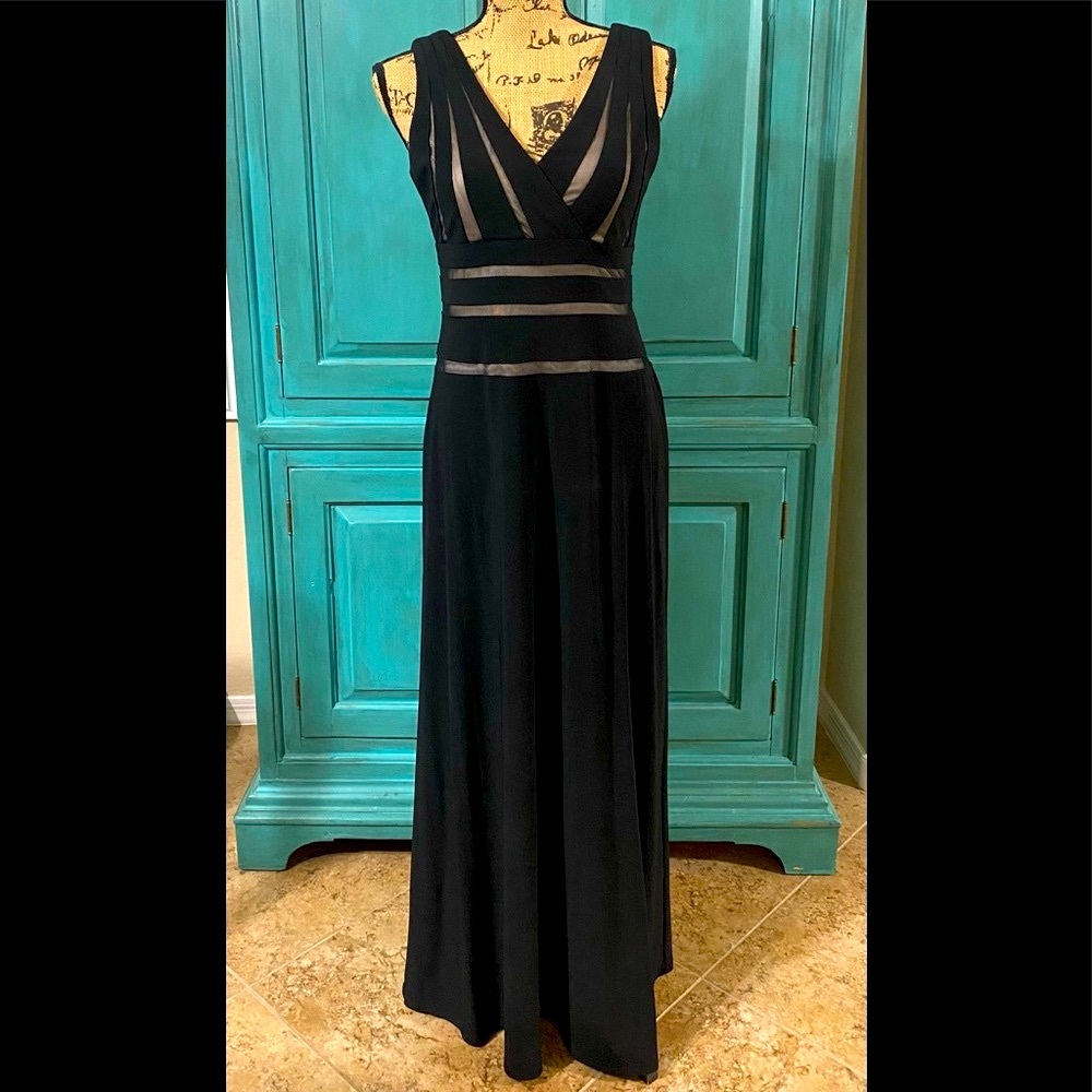 Nightway Formal Black/Nude Formal Dress, NWOT - Picture 2 of 5
